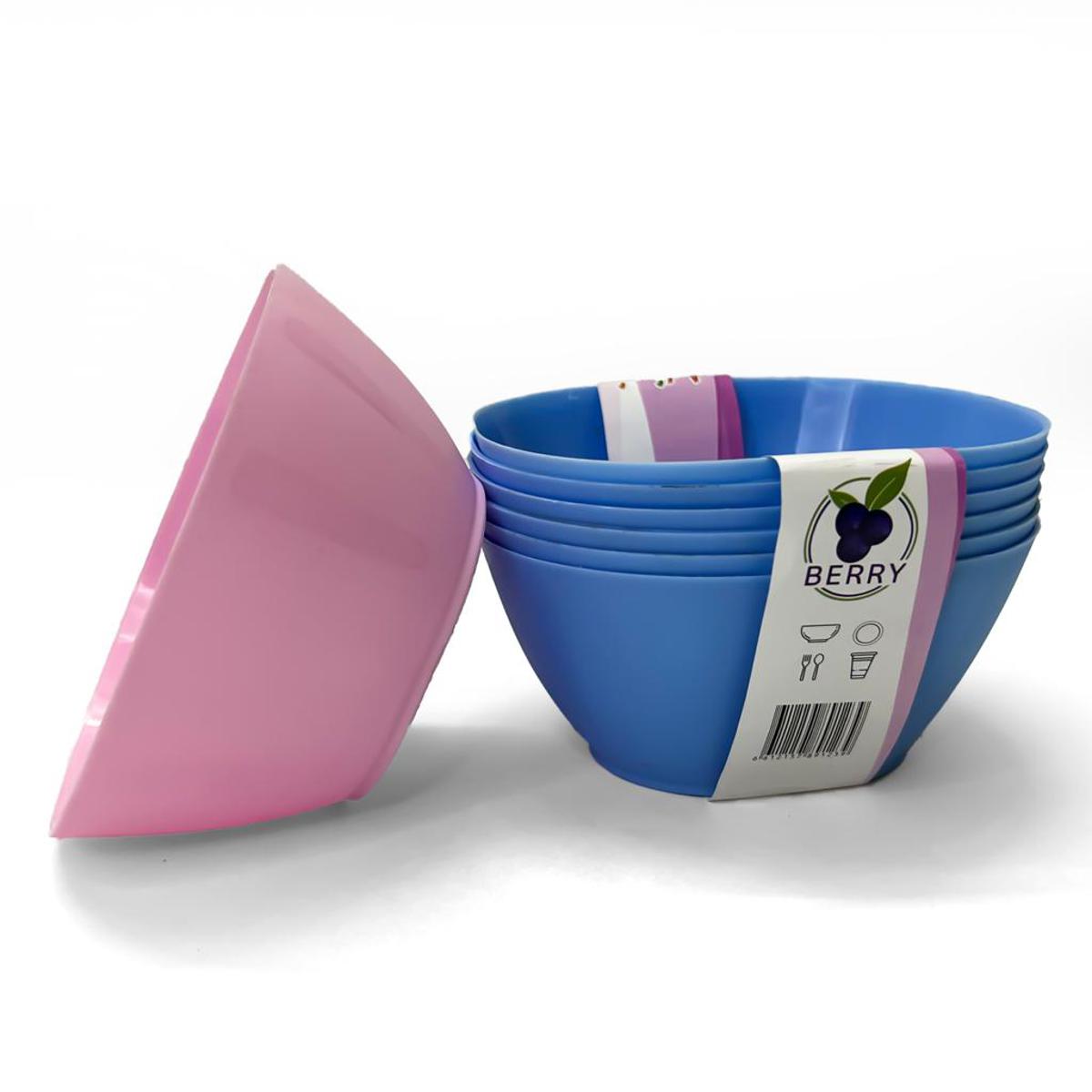 (Pack of 12) Plastic Bowl Set For Home and Outdoor Use